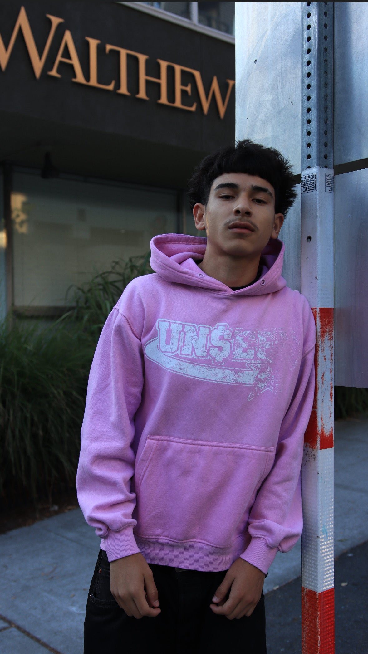 PINK UNSEEN HOODIE